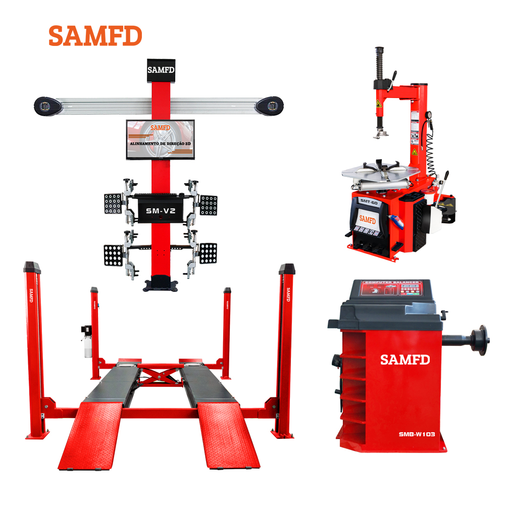 Wheel Alignment Machine - 3D Tekerlek Hizalama Makinesi Araç Kaldırma
