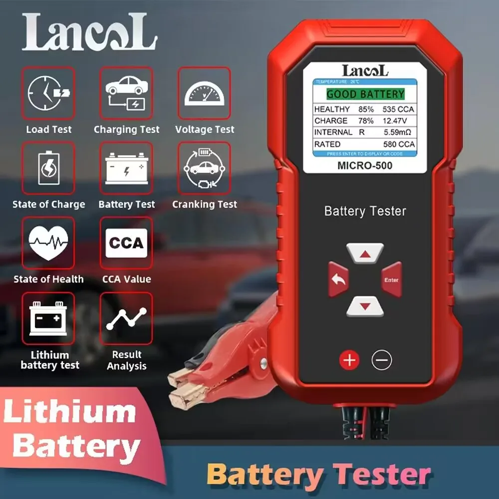 Battery Load Tester - Lancol Mikro 500 12 V Araç